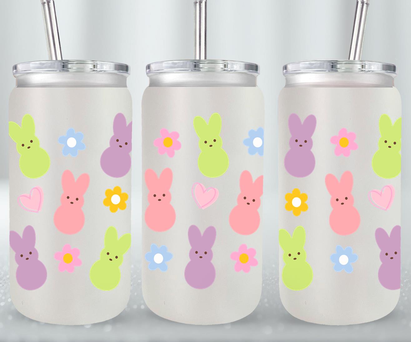 Lovely Peeps-10460 - glass can