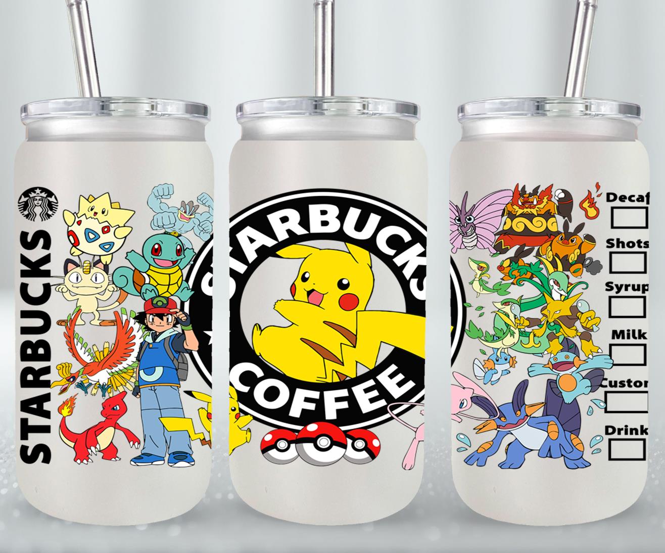 Pokemon - glass can