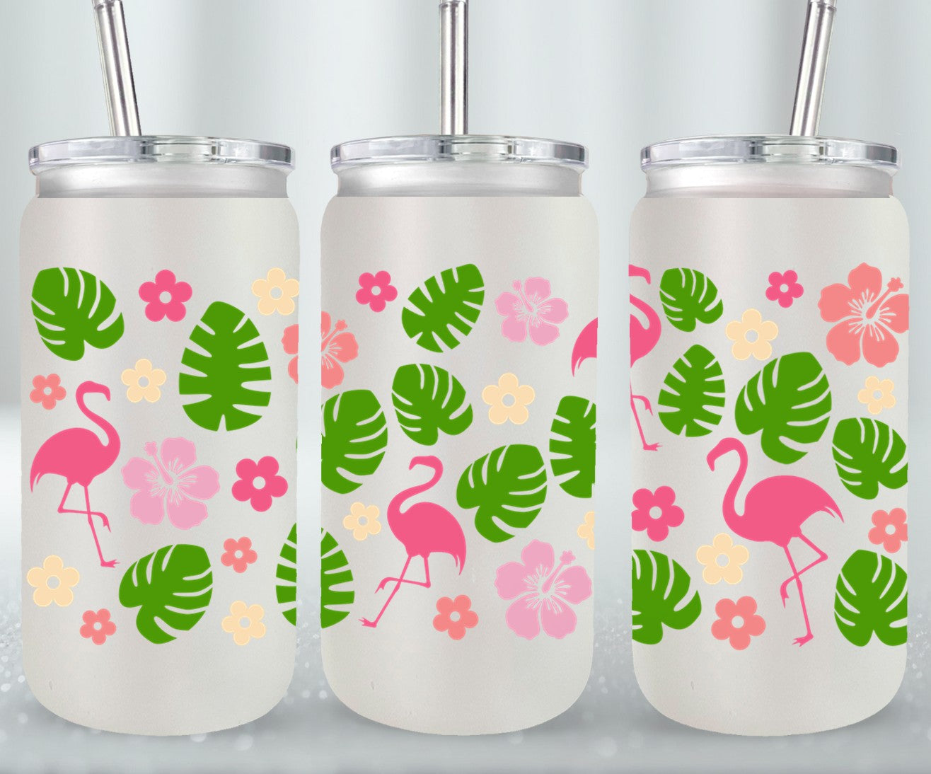Flamingos-10680 - glass can