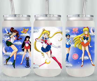 Moon Girls - glass can
