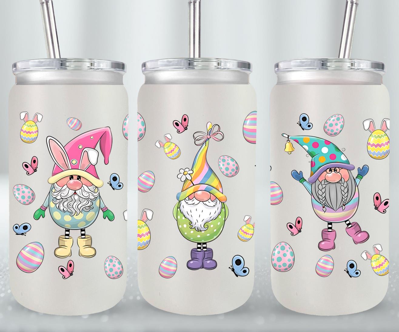 Easter Gnomeo-10328 - glass can