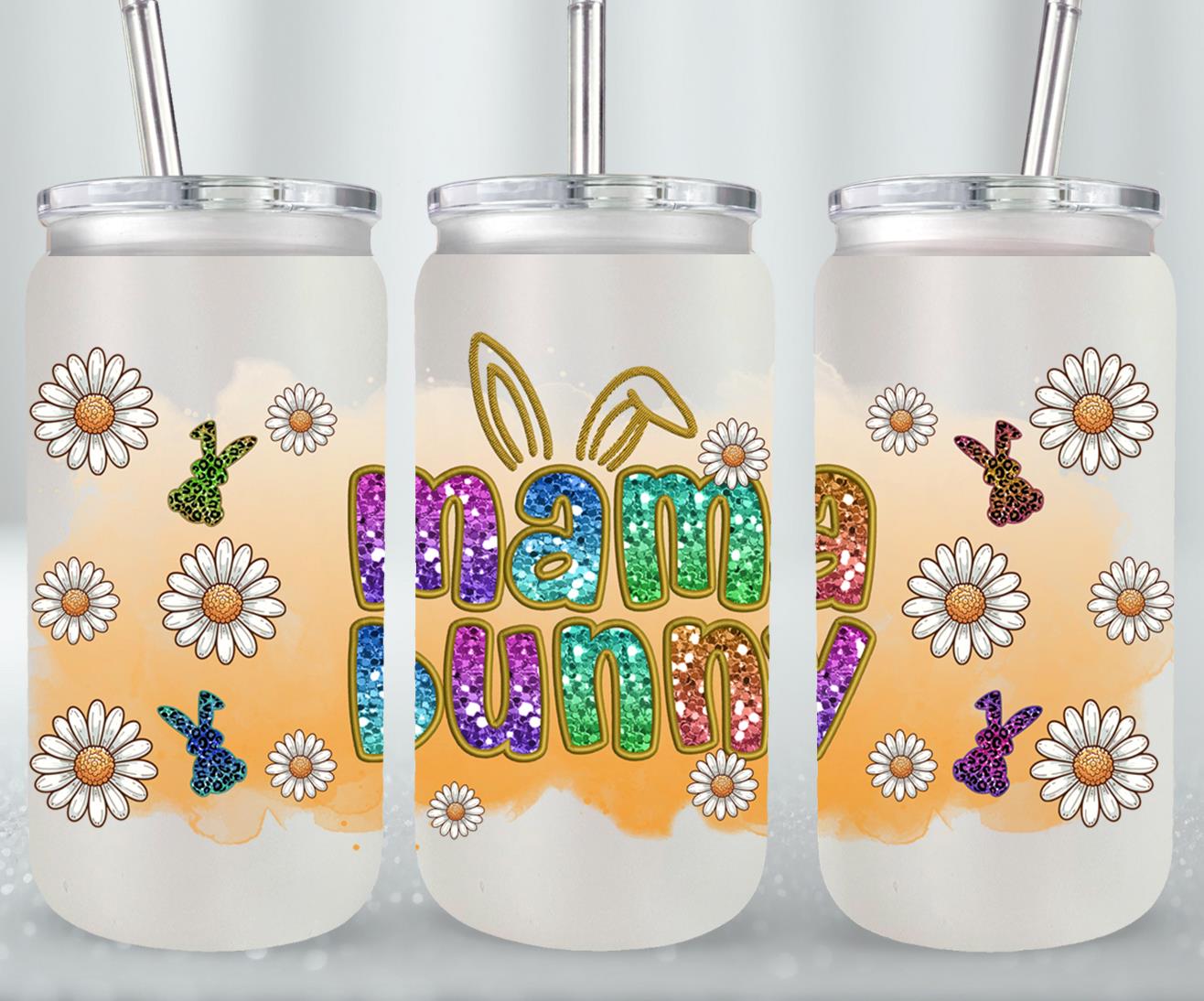 Mama Bunny-10429 - glass can