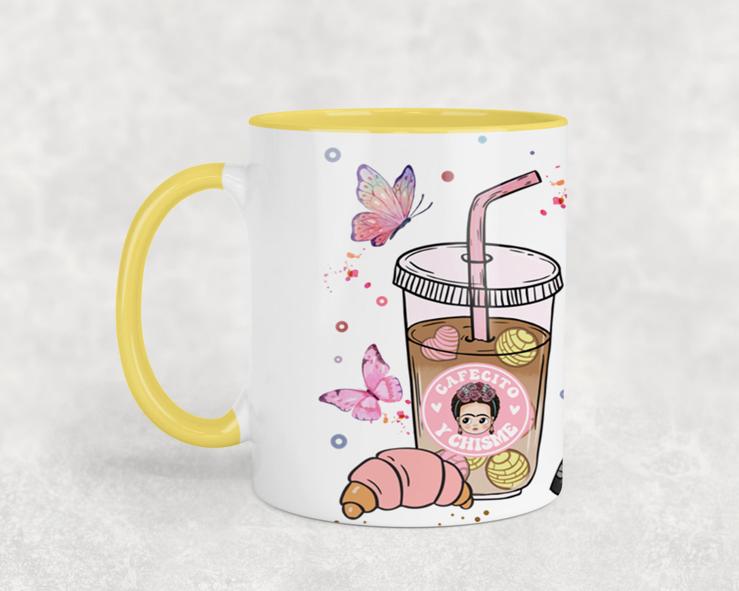 Cafecito y Chisme Mexican Girl-10047 - mugs