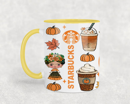 Autumn Mexican Girl-11063 - mugs