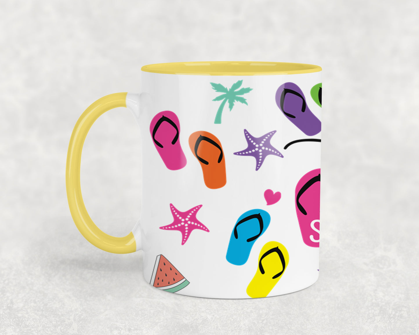 Hello Summer Flip Flops-10641 - mugs