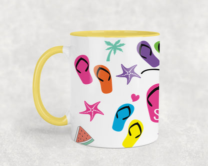 Hello Summer Flip Flops-10641 - mugs