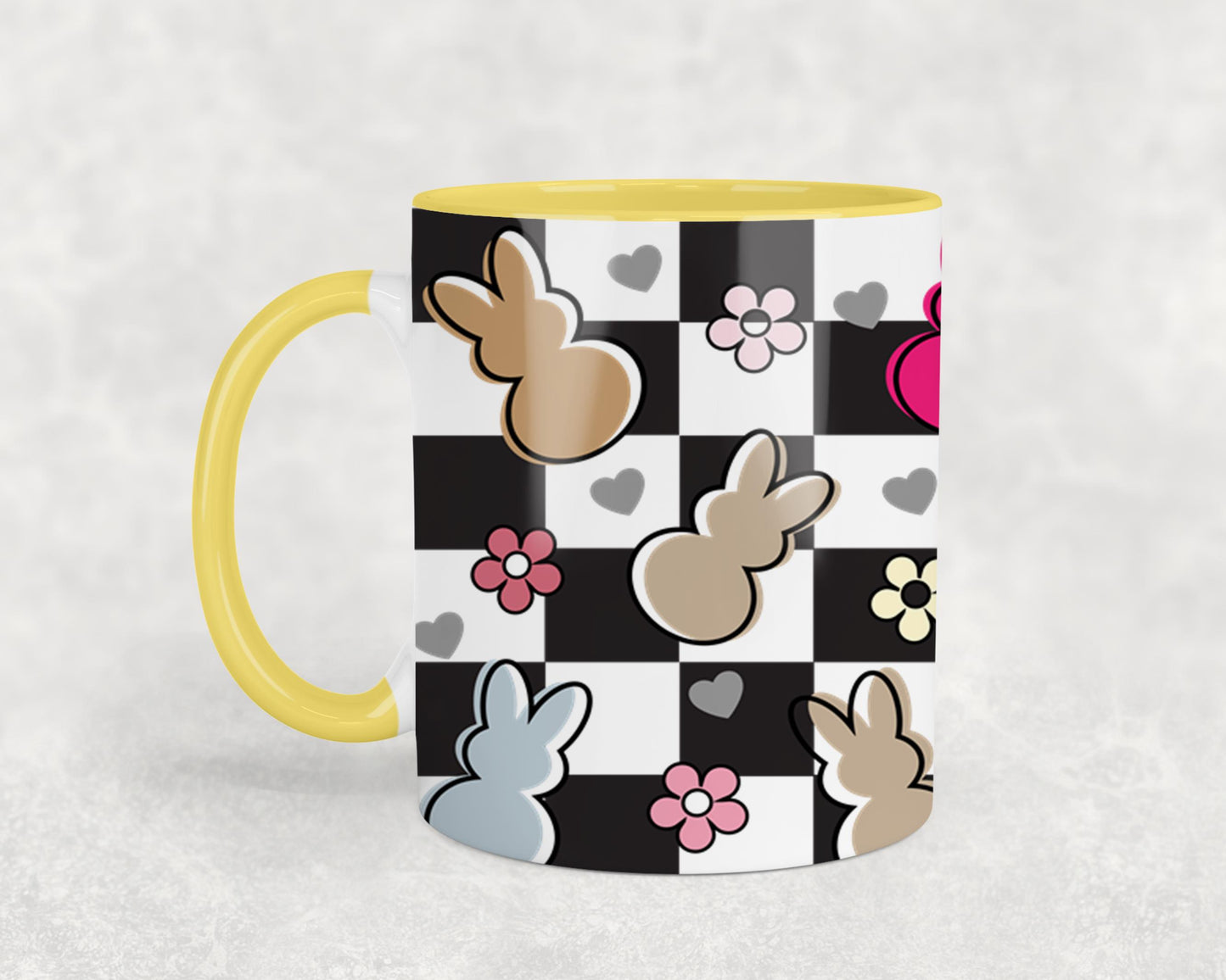 Easter Bunny Checkered-10457 - mugs