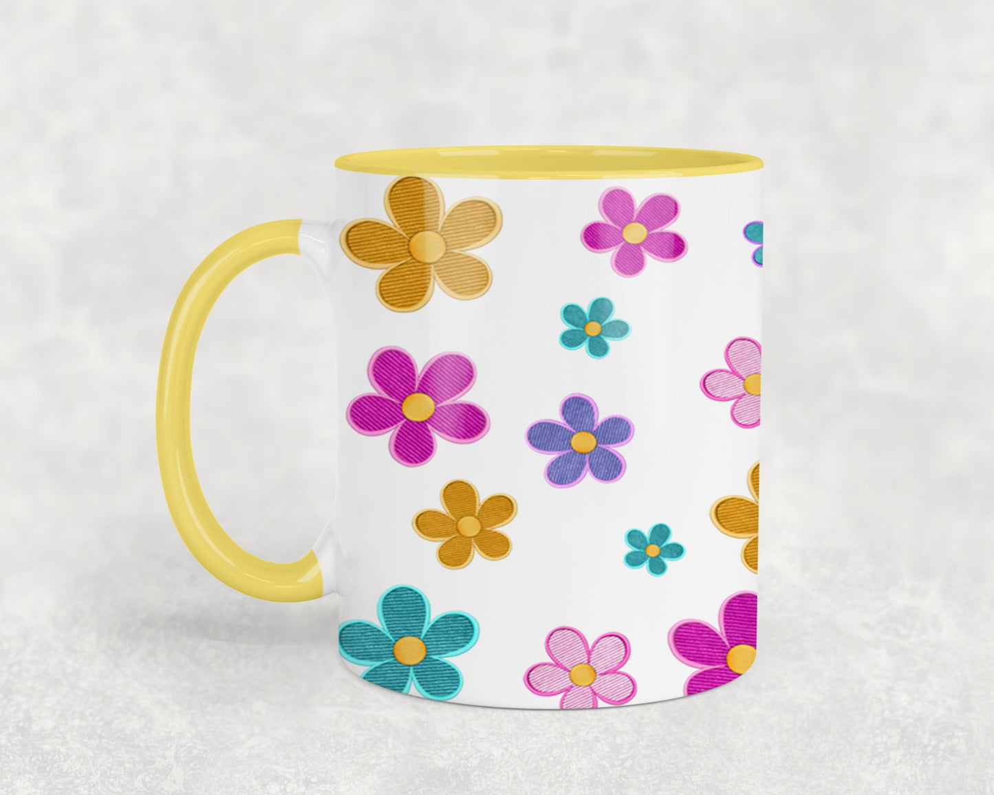 Embroidered Easter Bunny - mugs
