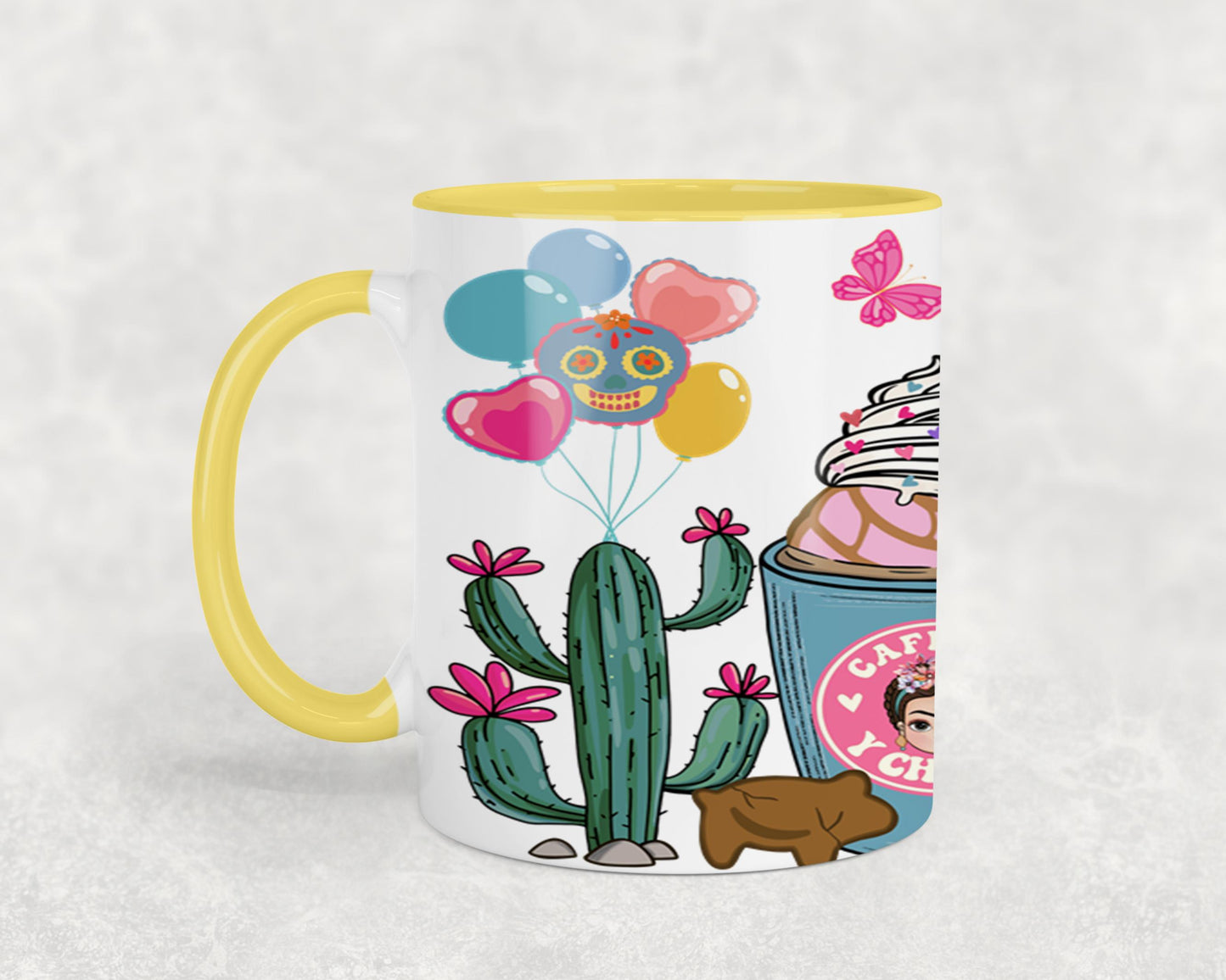 Cafecito y Chisme Mexican Girl-10057 - mugs