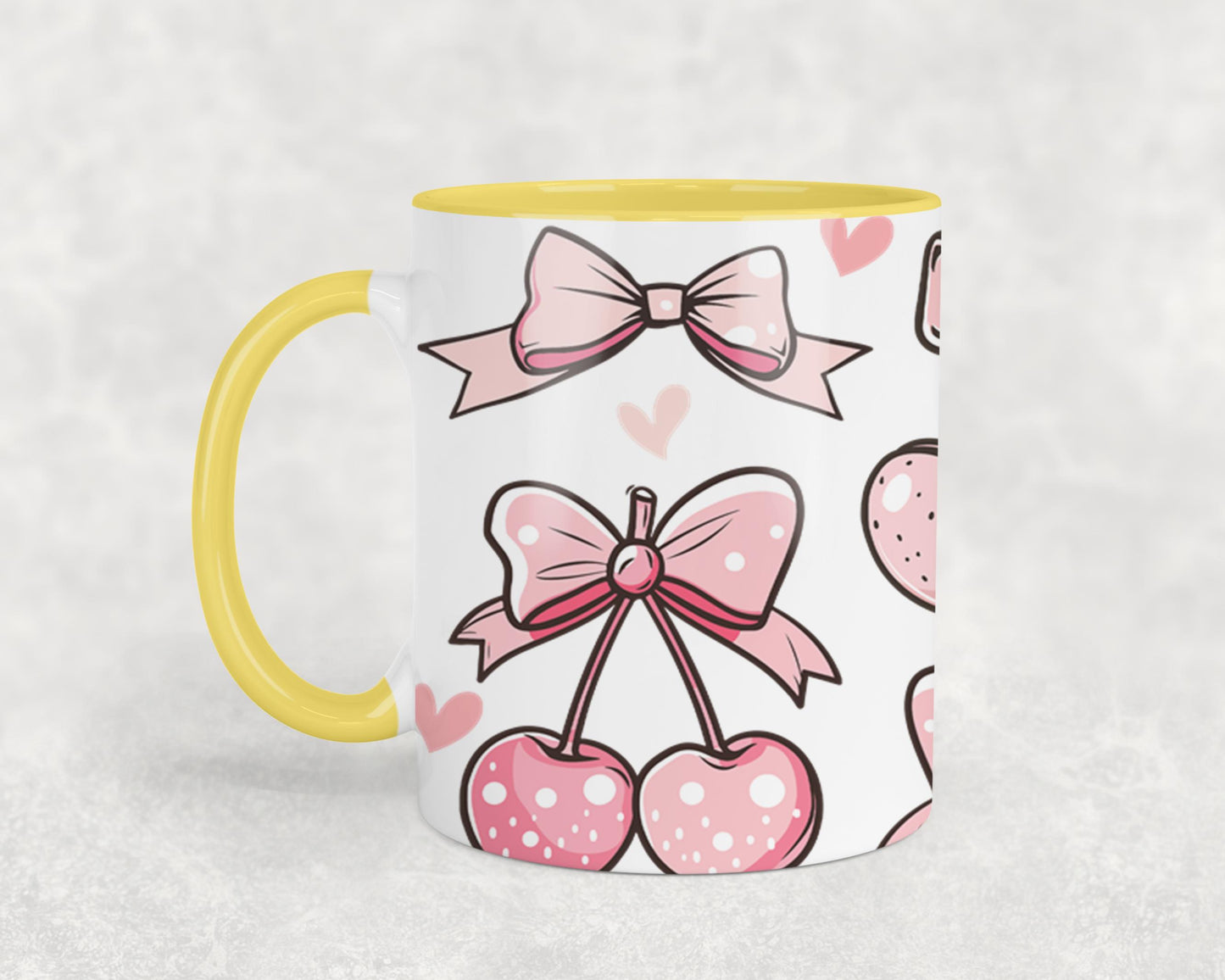 Pink Bow-9992 - mugs
