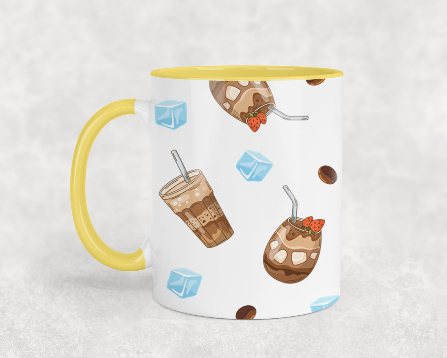 Fueled by Iced Coffee and Anxiety - mugs