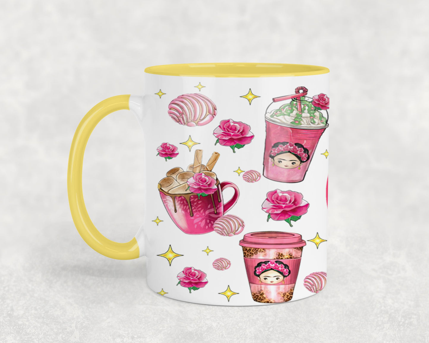 Cafecito y Chisme Mexican Girl-10058 - mugs
